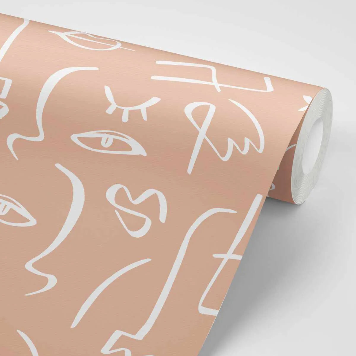 Faces in Spaces Wallpaper - Olive et Oriel