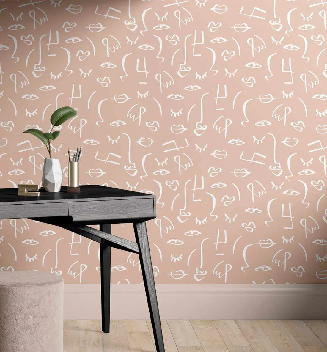 Faces in Spaces Wallpaper - Olive et Oriel