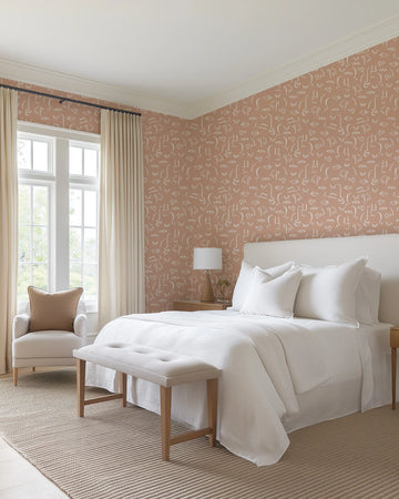 Faces in Spaces Wallpaper from Olive et Oriel where you can shop wallpaper and artworks online