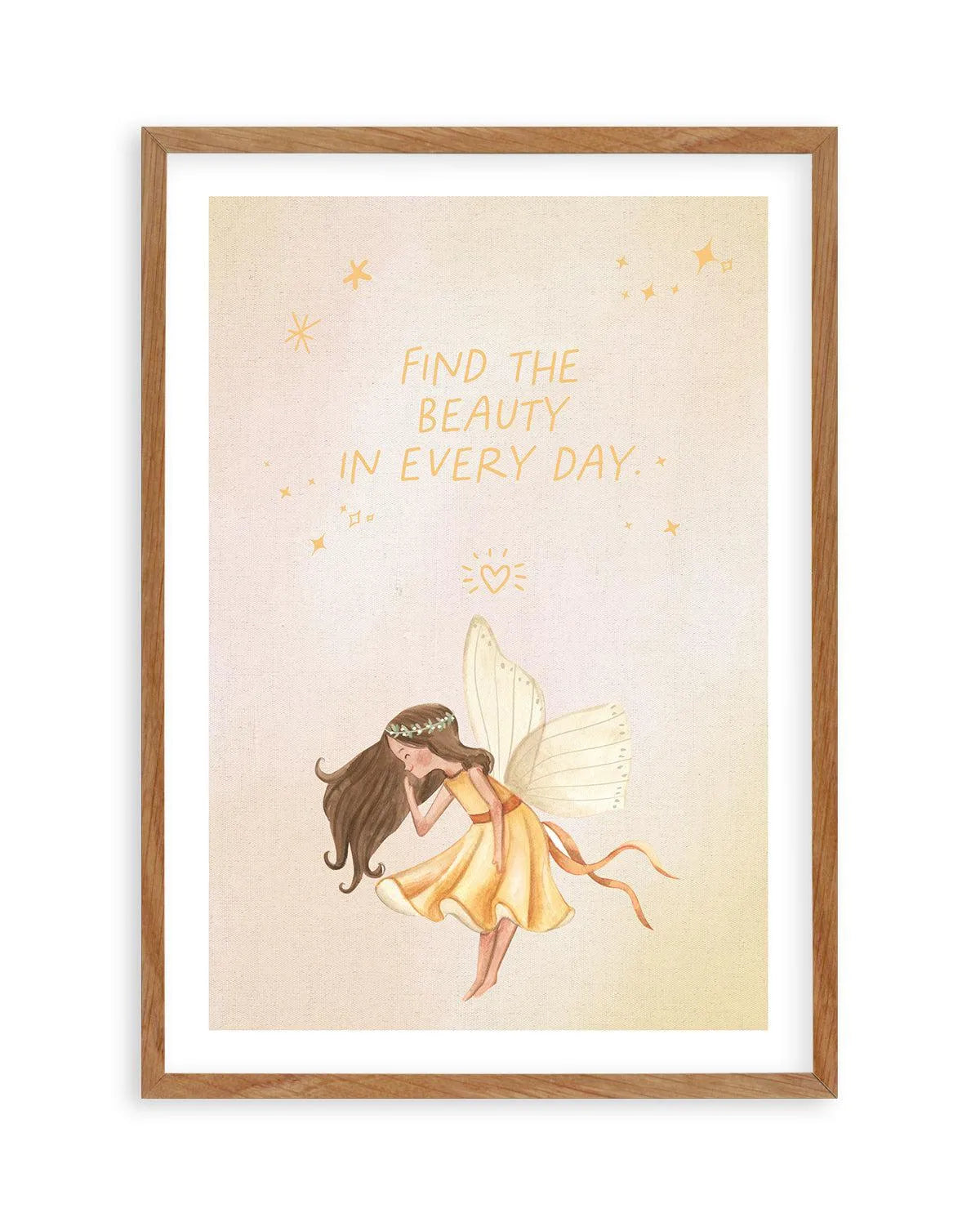 Fairy Friends III Art Print-PRINT-Olive et Oriel-Olive et Oriel-50x70 cm | 19.6" x 27.5"-Walnut-With White Border-Buy-Australian-Art-Prints-Online-with-Olive-et-Oriel-Your-Artwork-Specialists-Austrailia-Decorate-With-Coastal-Photo-Wall-Art-Prints-From-Our-Beach-House-Artwork-Collection-Fine-Poster-and-Framed-Artwork