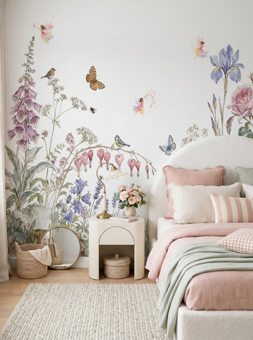 Fairy Meadow Garden Wallpaper Mural