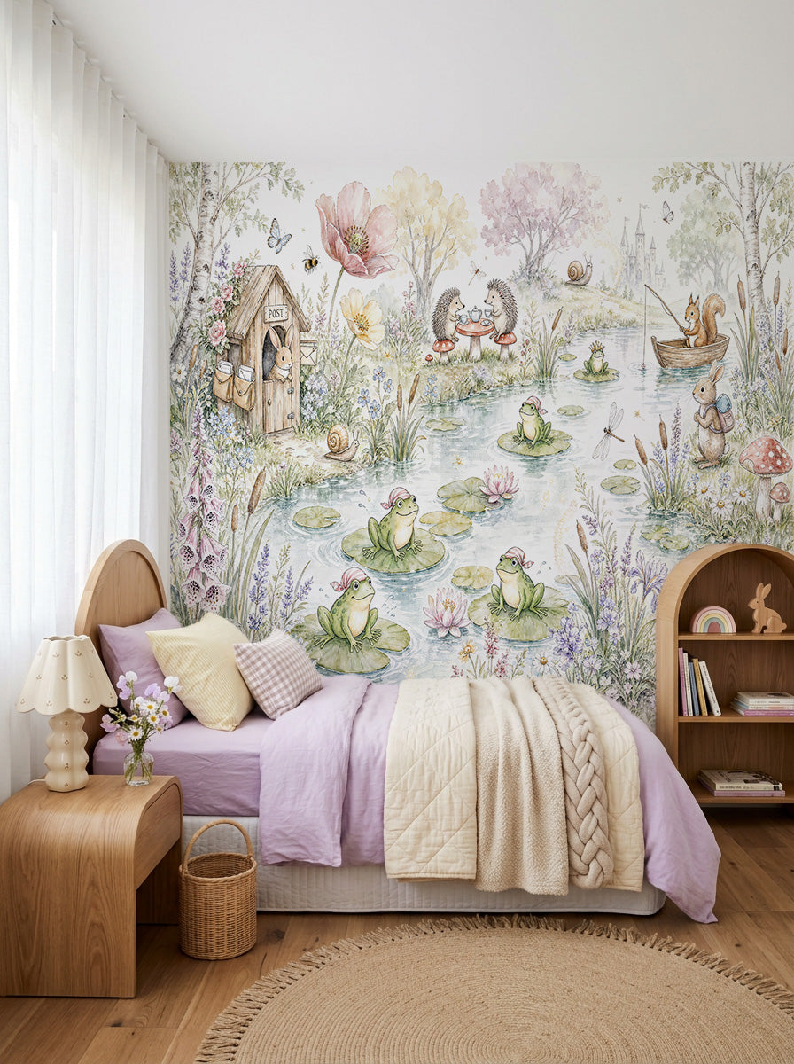 Fairytale Animal Friends Wallpaper Mural