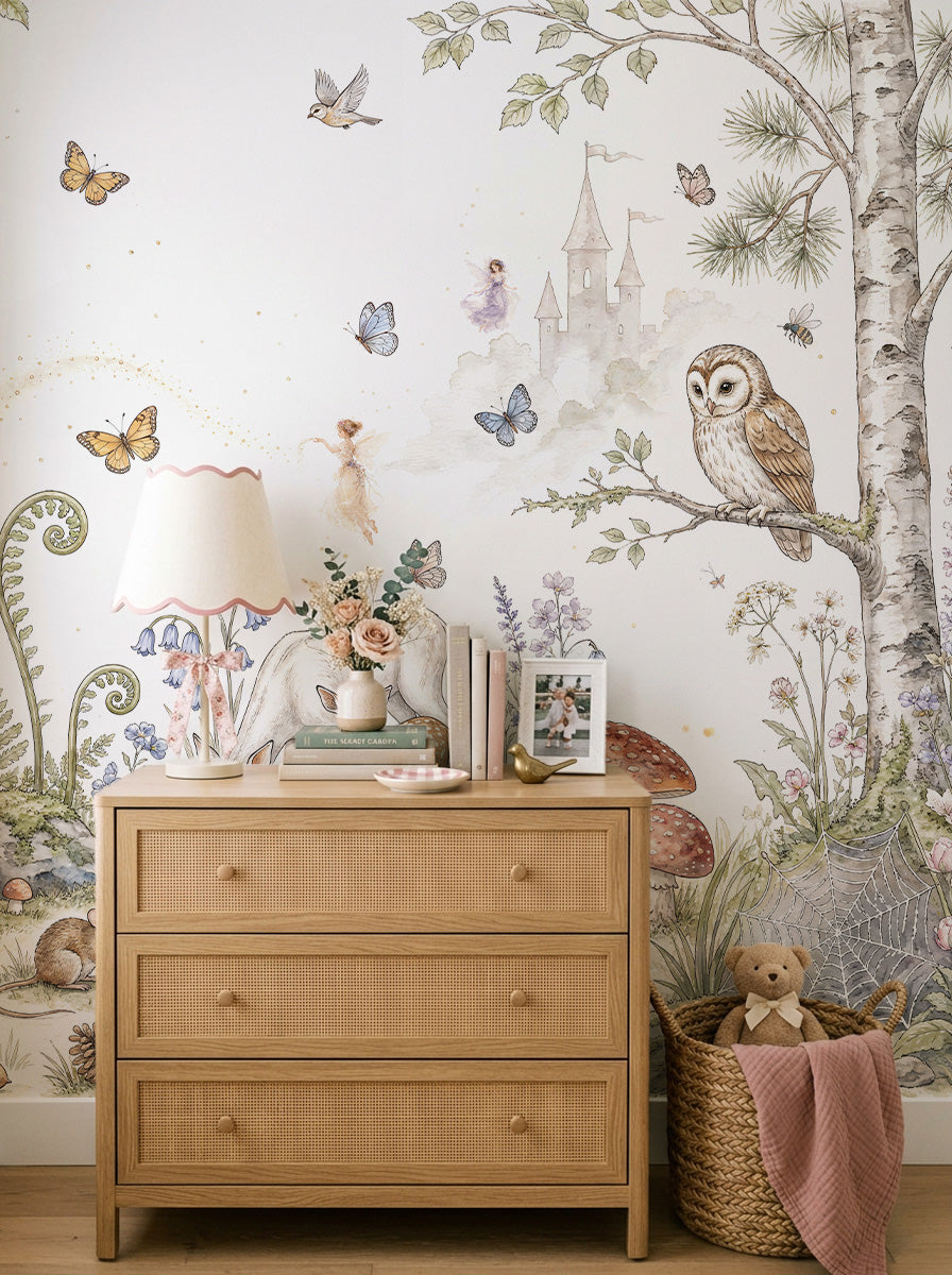 Fairytale Floral Garden Wallpaper Mural