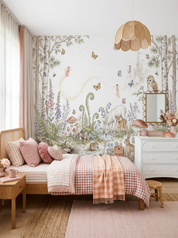 Fairytale Floral Garden Wallpaper Mural