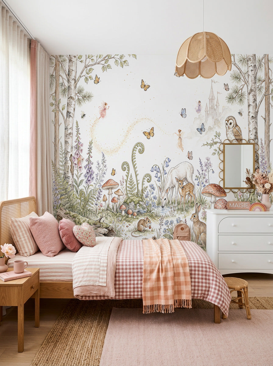 Fairytale Floral Garden Wallpaper Mural