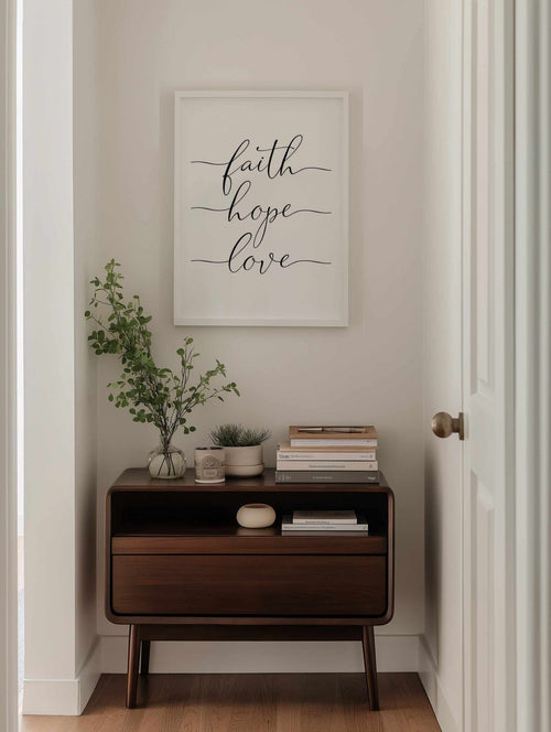 Faith Hope Love Art Print