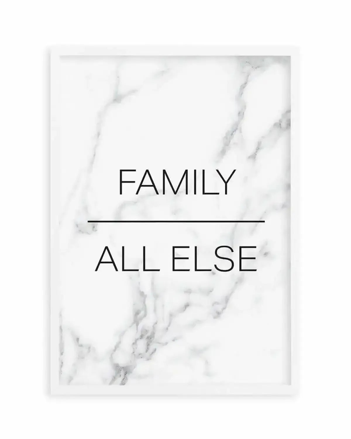 Family Over All Else Art Print from Olive et Oriel where you can shop wallpaper and artworks online