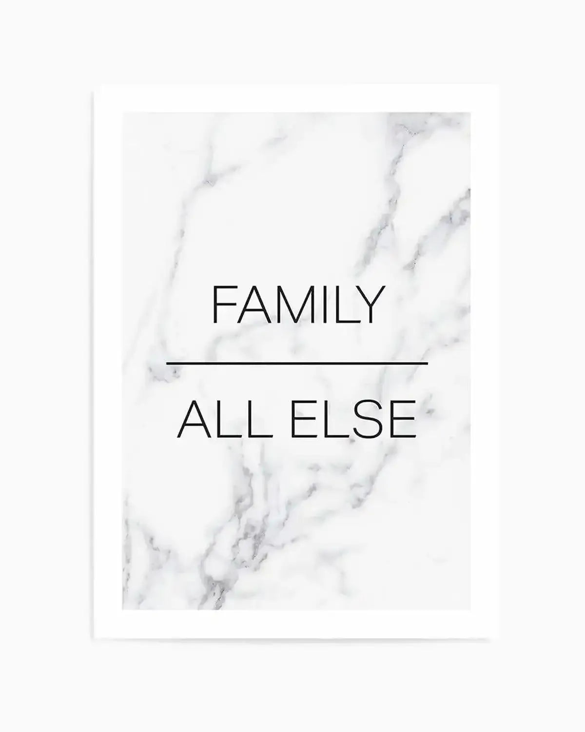 Family Over All Else Art Print from Olive et Oriel where you can shop wallpaper and artworks online