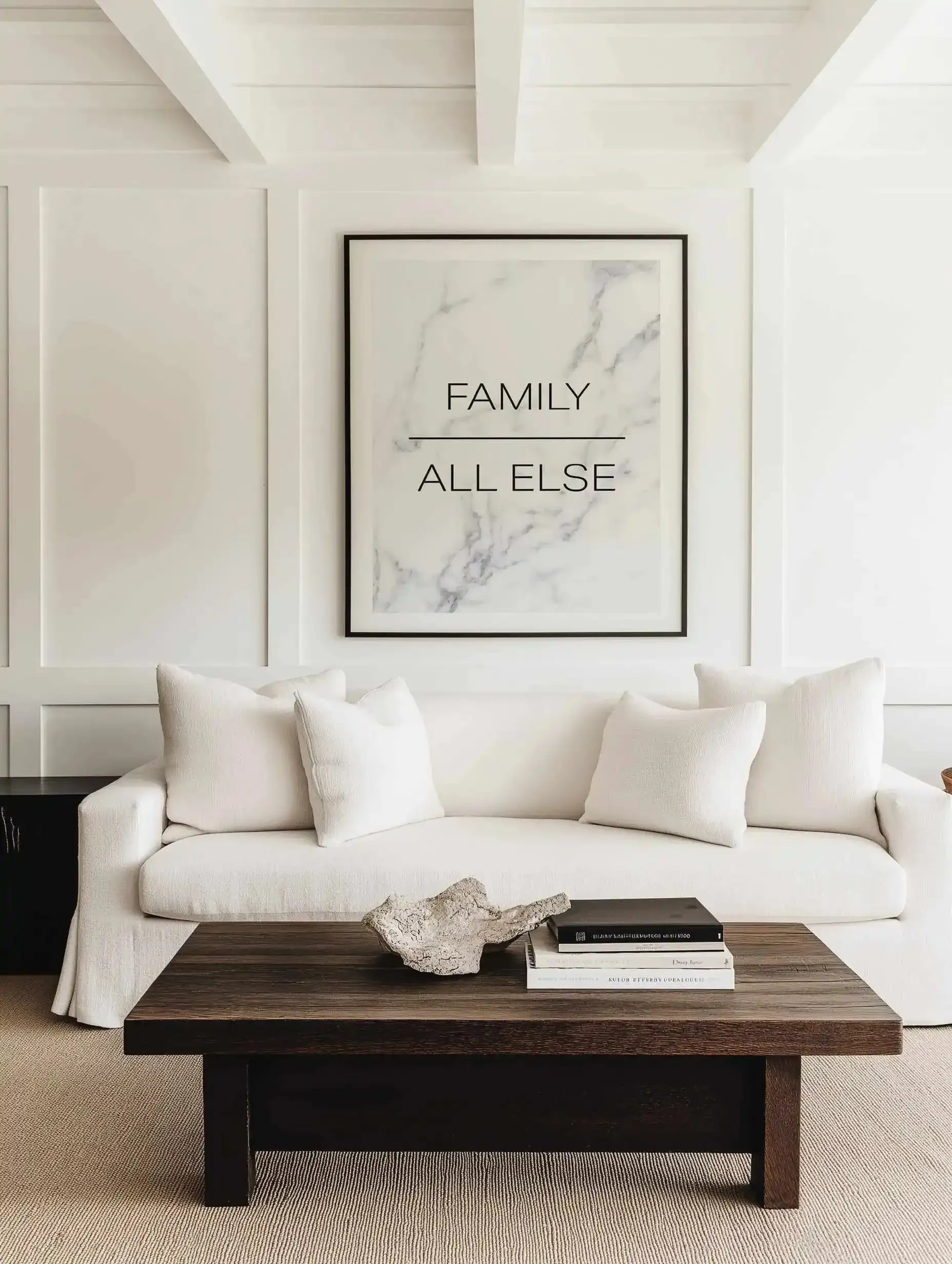 Family Over All Else Art Print from Olive et Oriel where you can shop wallpaper and artworks online