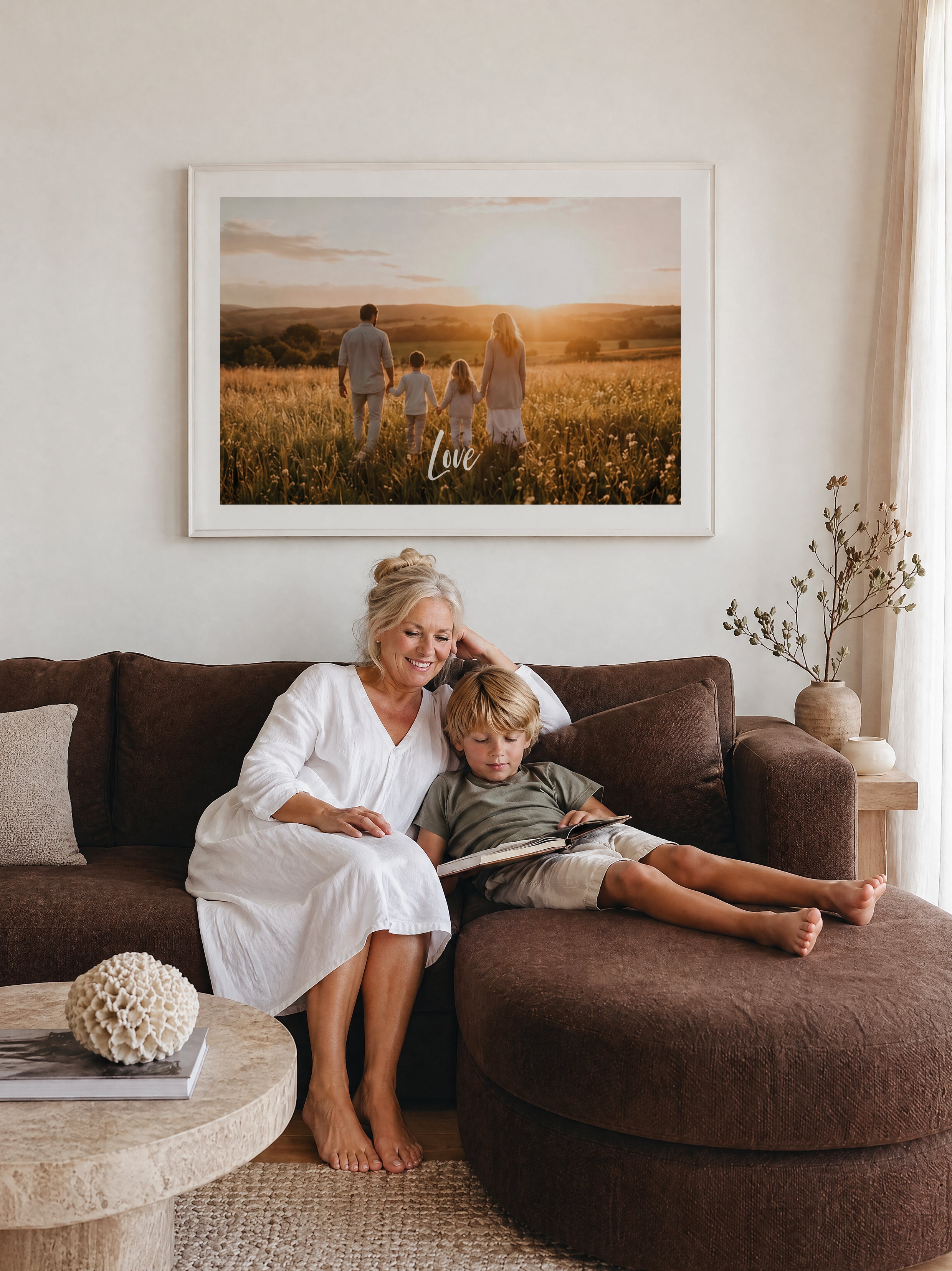 Your Photo & Text  Art Print