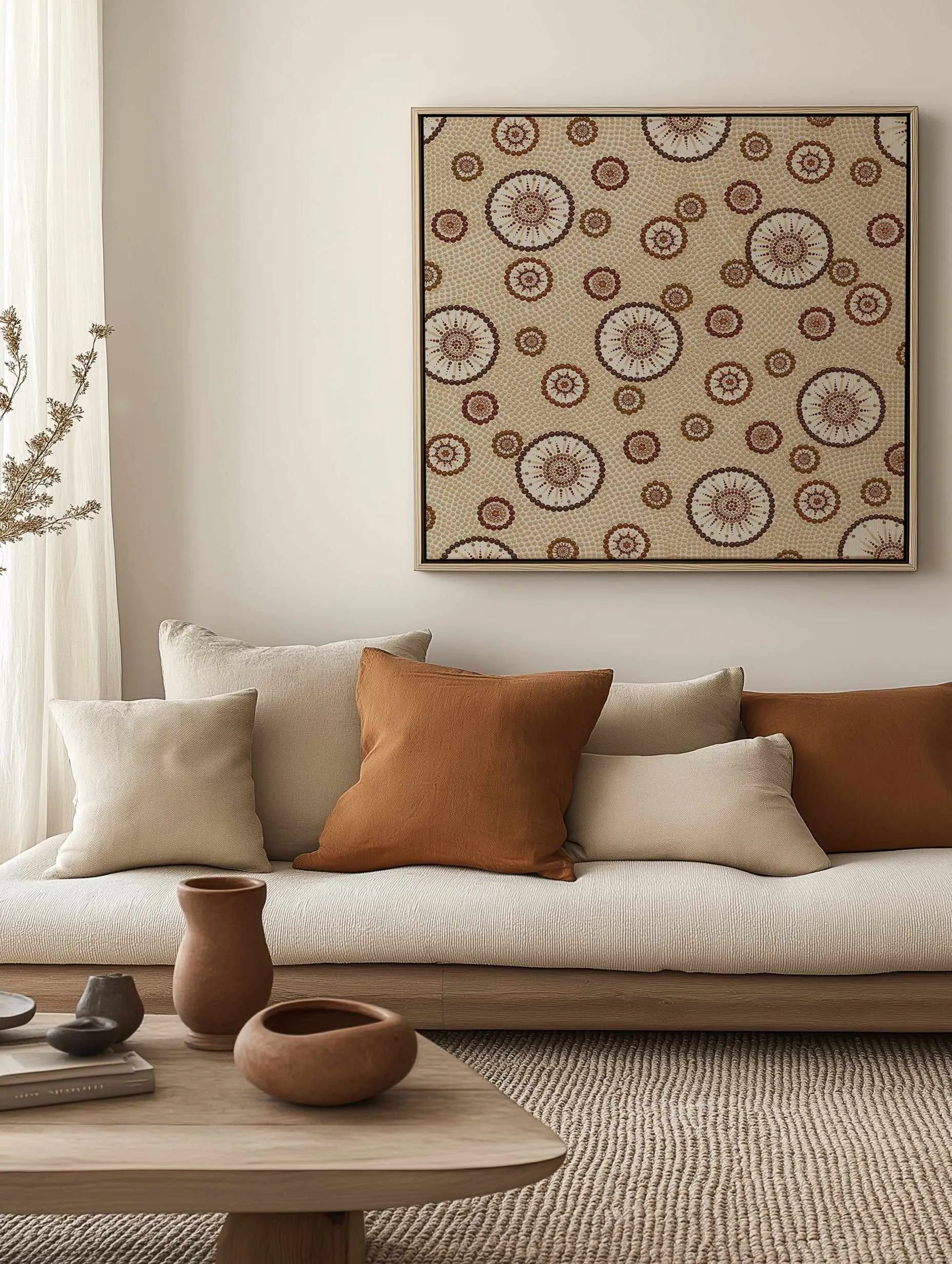 Family by Karissa Undy | Framed Canvas Art Print from Olive et Oriel where you can shop wallpaper and artworks online