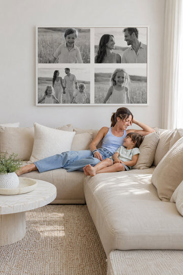 4 Memories In Landscape | Framed Canvas Wall Art