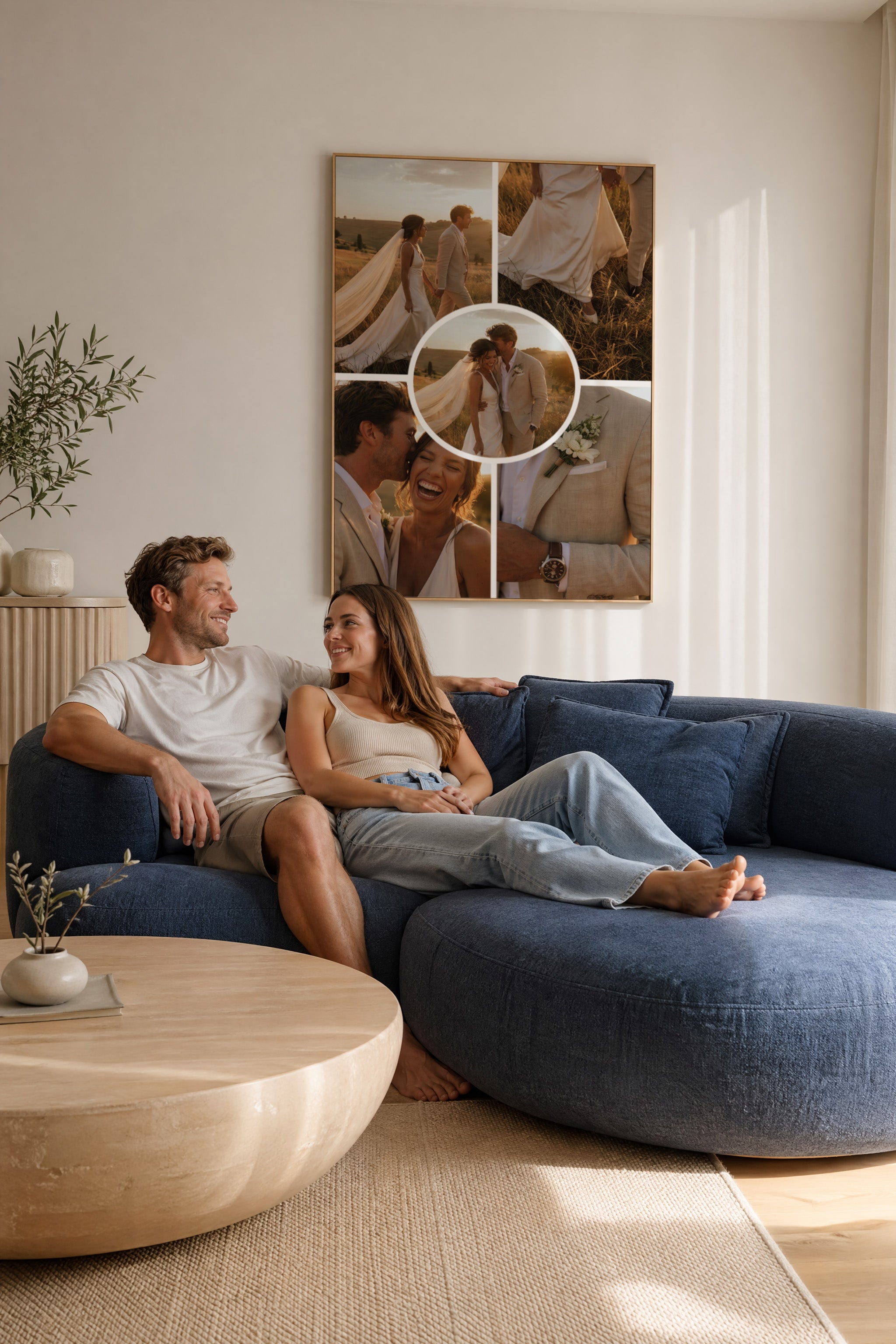 5 Memories In Portrait | Framed Canvas Art Print