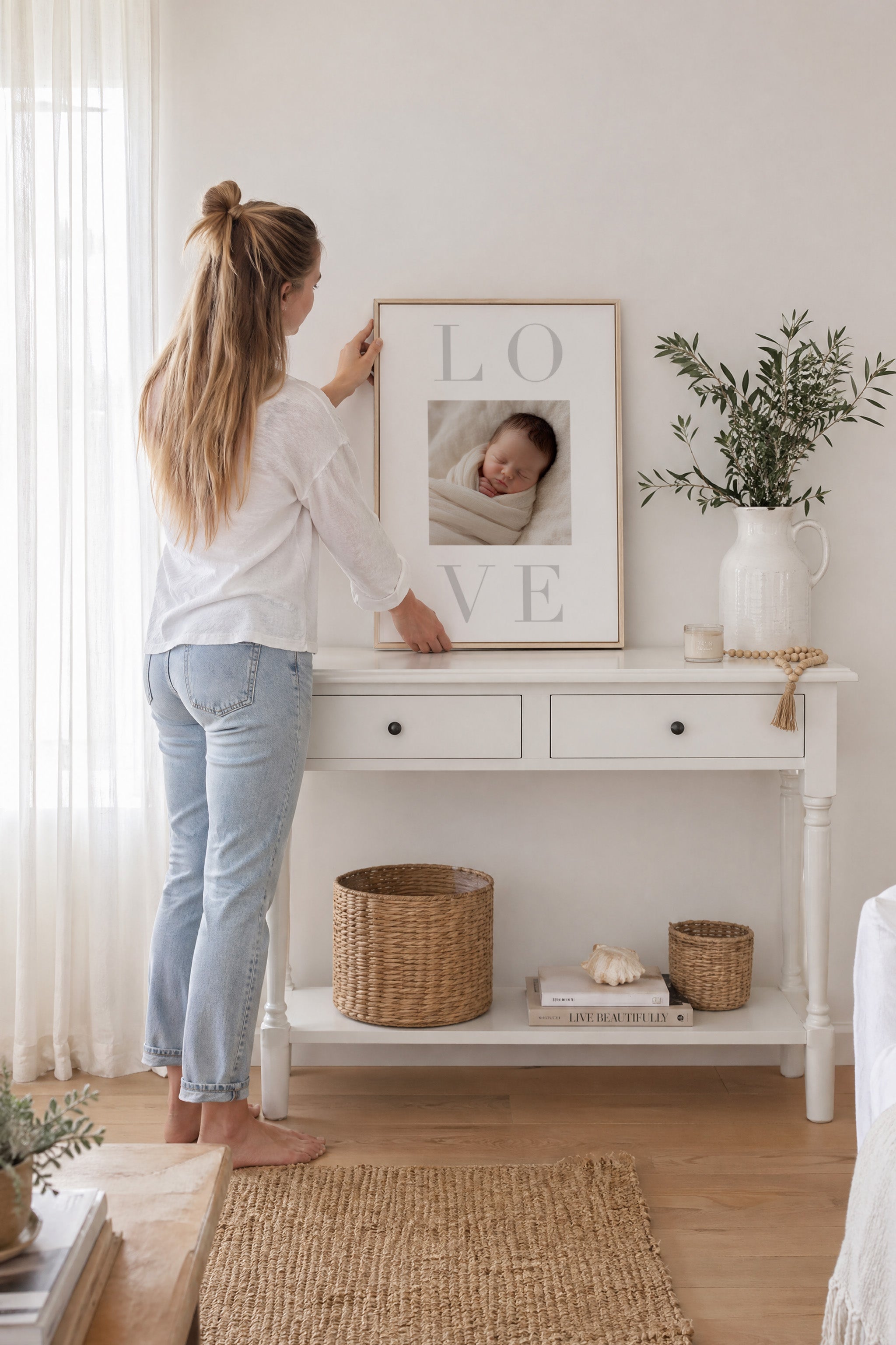 L O V E | Custom Photo Design | Framed Canvas Art Print