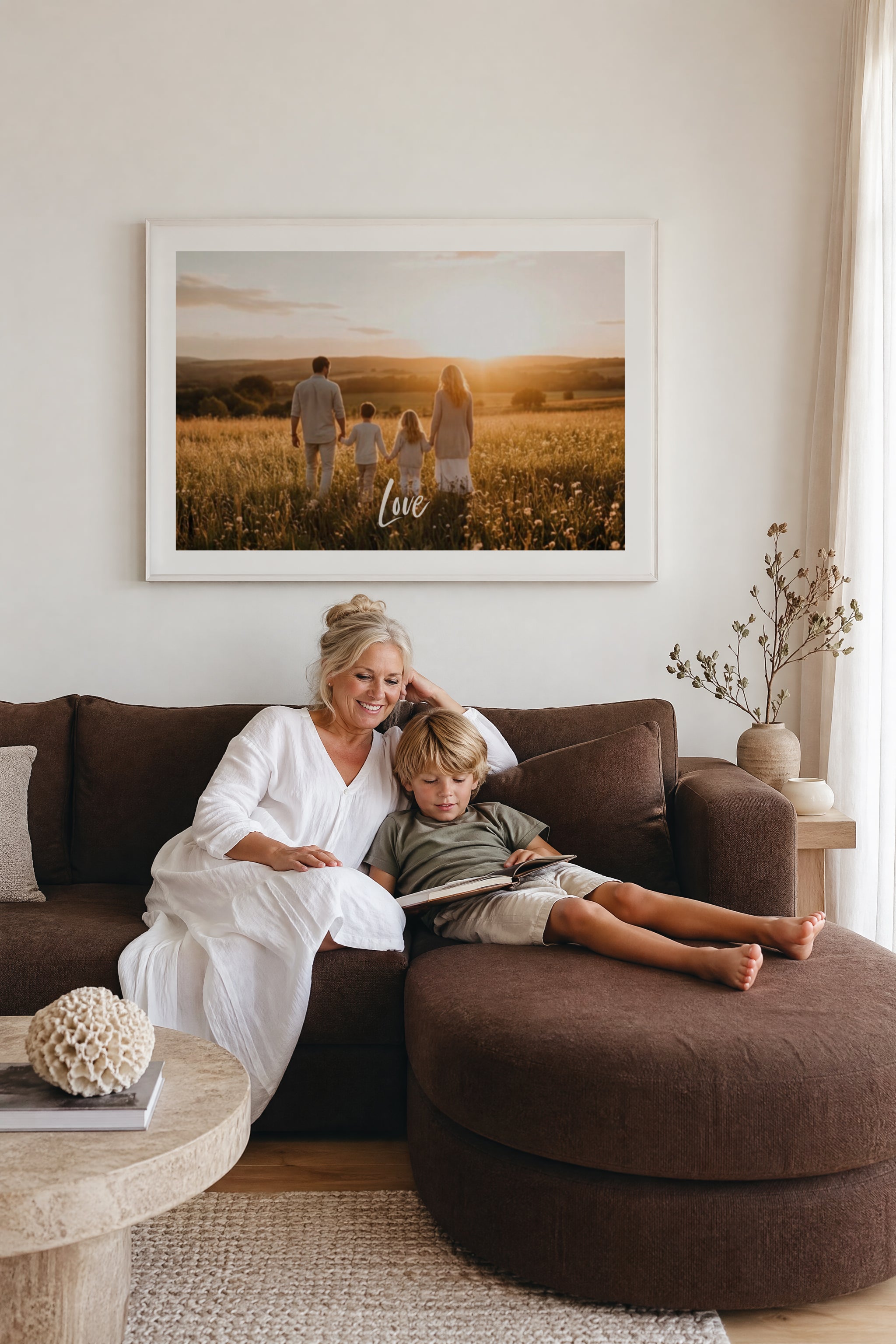 Your Photo & Text  Art Print