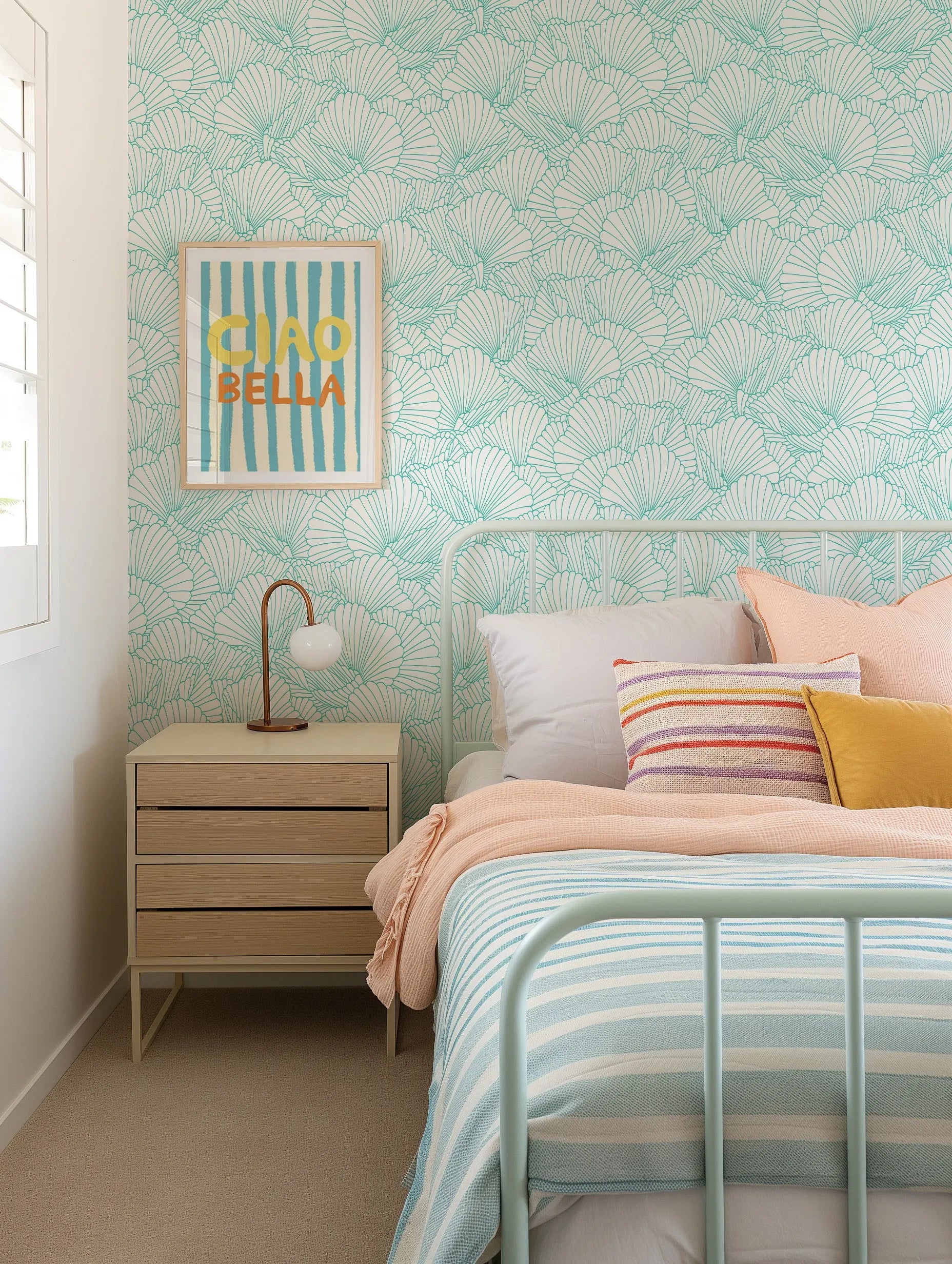 Fan Coral Wallpaper from Olive et Oriel where you can shop wallpaper and artworks online
