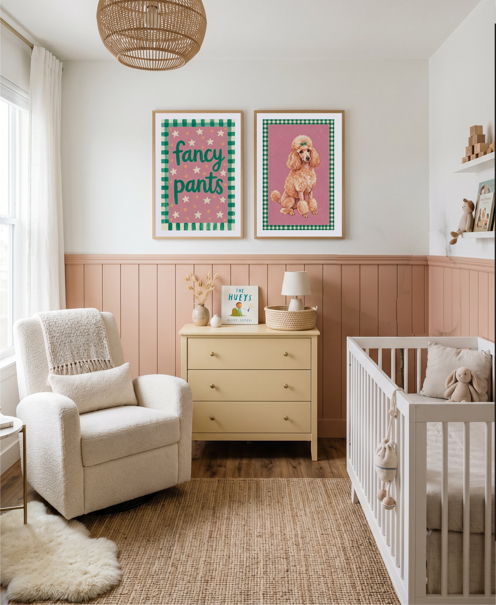 Fancy Pants I & II Art Print Set of 2 | Matching Wall Art