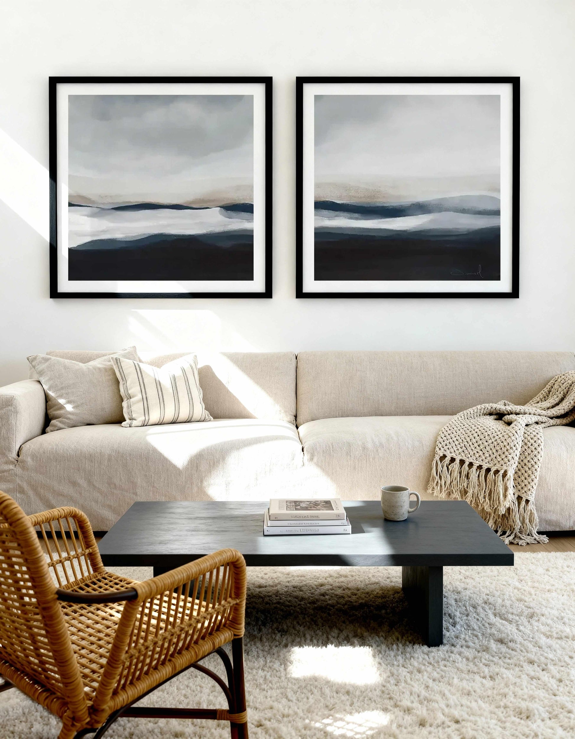 Far Away I & II Art Print Set of 2 | Matching Wall Art from Olive et Oriel where you can shop wallpaper and artworks online