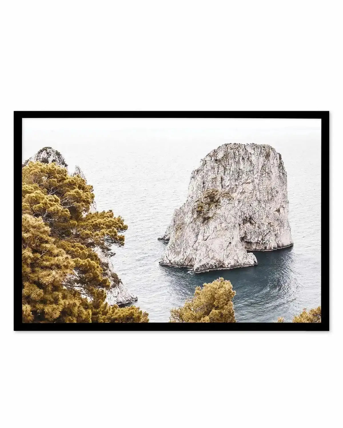 Faraglioni Rocks | LS Art Print from Olive et Oriel where you can shop wallpaper and artworks online