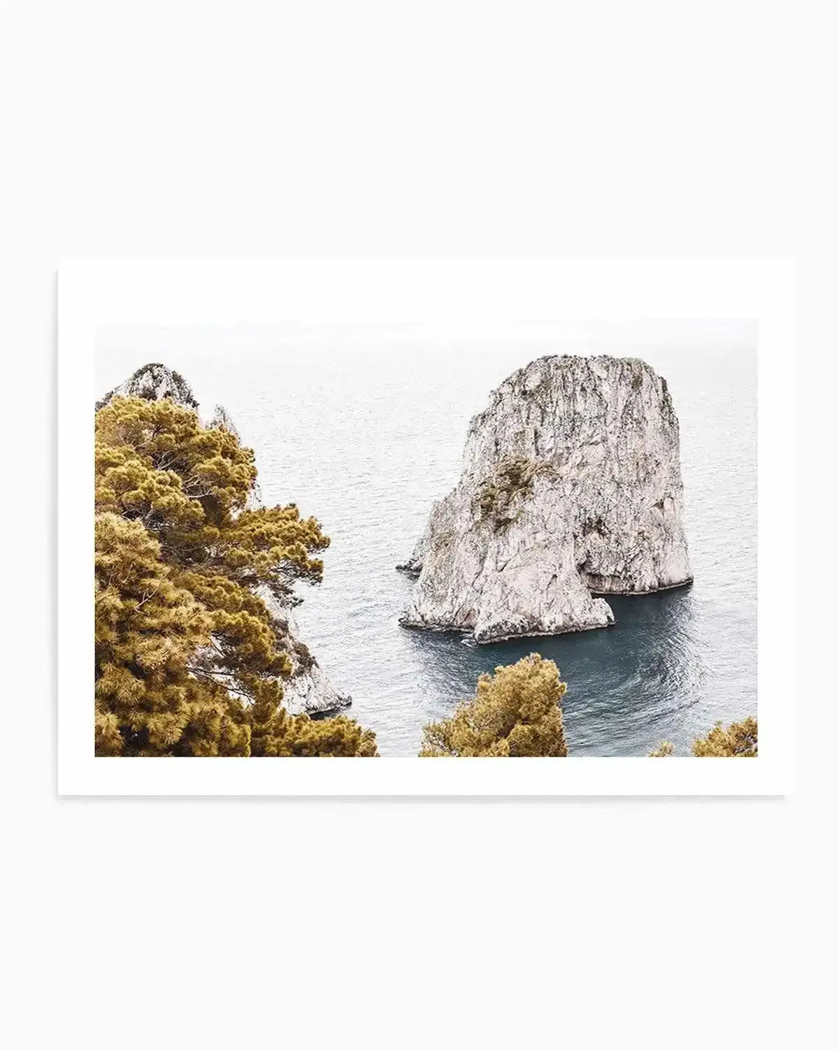 Faraglioni Rocks | LS Art Print from Olive et Oriel where you can shop wallpaper and artworks online