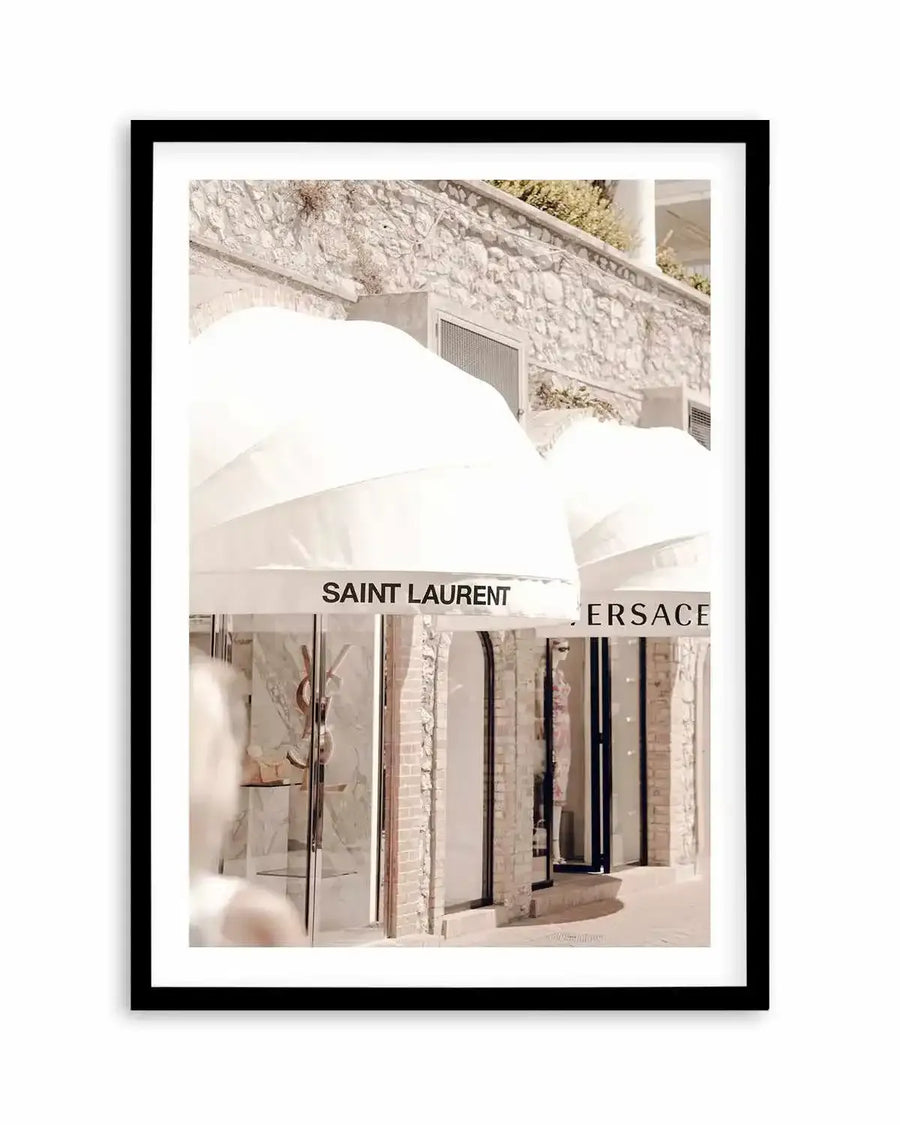 Fashion District Capri I Art Print from Olive et Oriel where you can shop wallpaper and artworks online