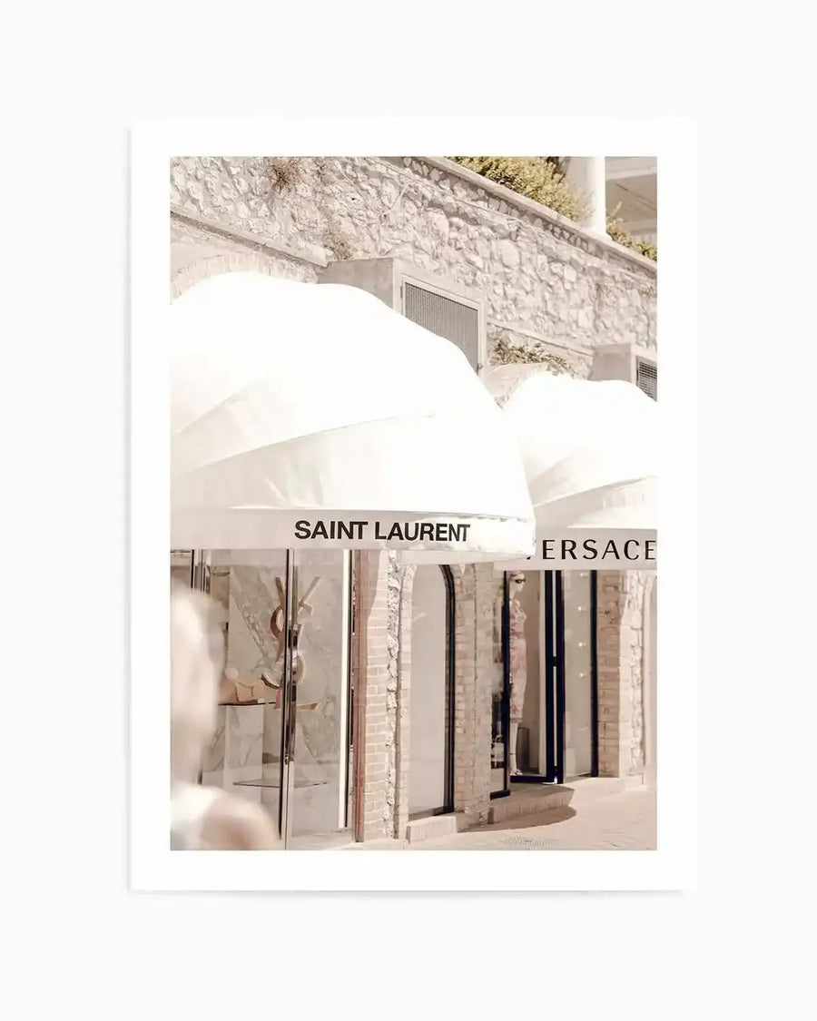 Fashion District Capri I Art Print from Olive et Oriel where you can shop wallpaper and artworks online