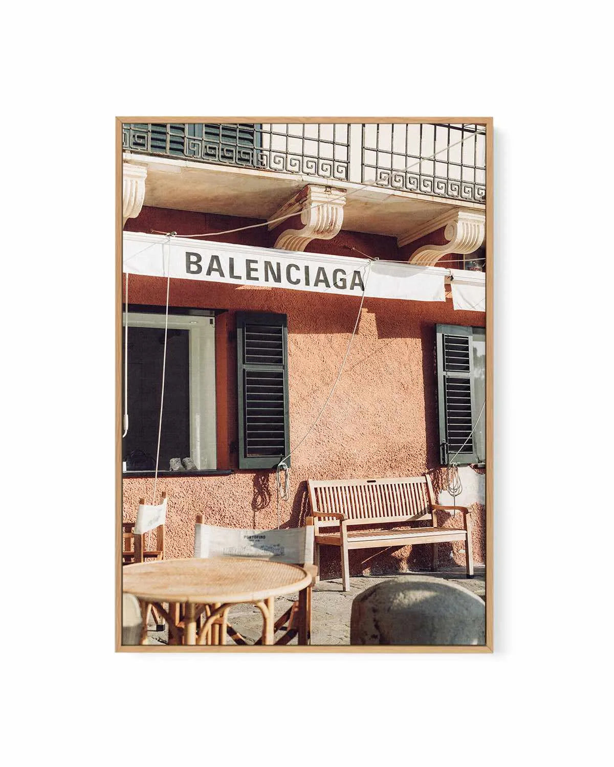 Fashion District Portofino | Framed Canvas Art Print from Olive et Oriel where you can shop wallpaper and artworks online
