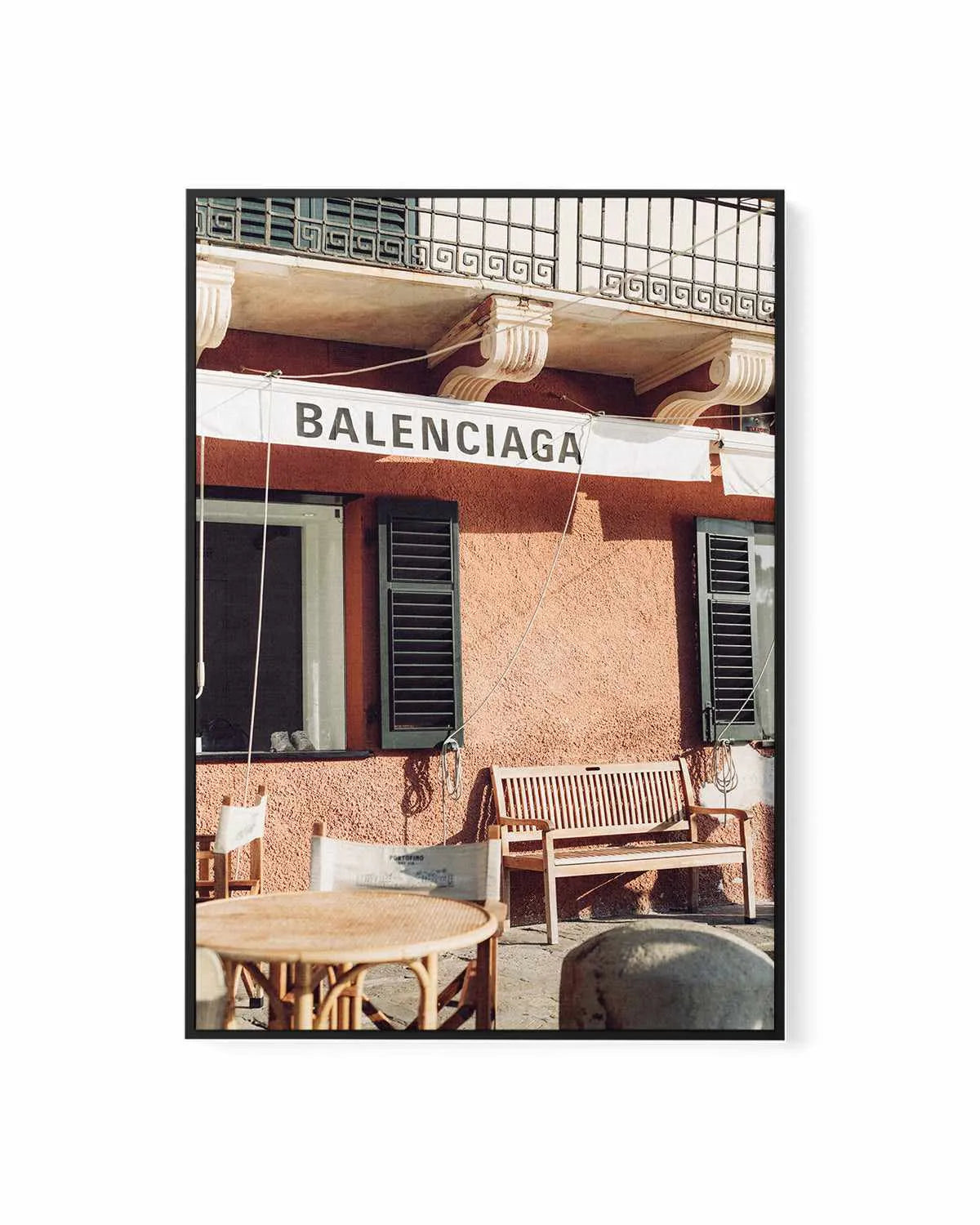 Fashion District Portofino | Framed Canvas Art Print from Olive et Oriel where you can shop wallpaper and artworks online