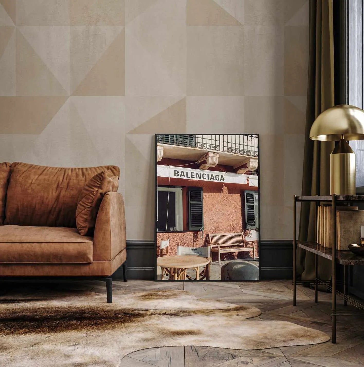 Fashion District Portofino | Framed Canvas Art Print from Olive et Oriel where you can shop wallpaper and artworks online