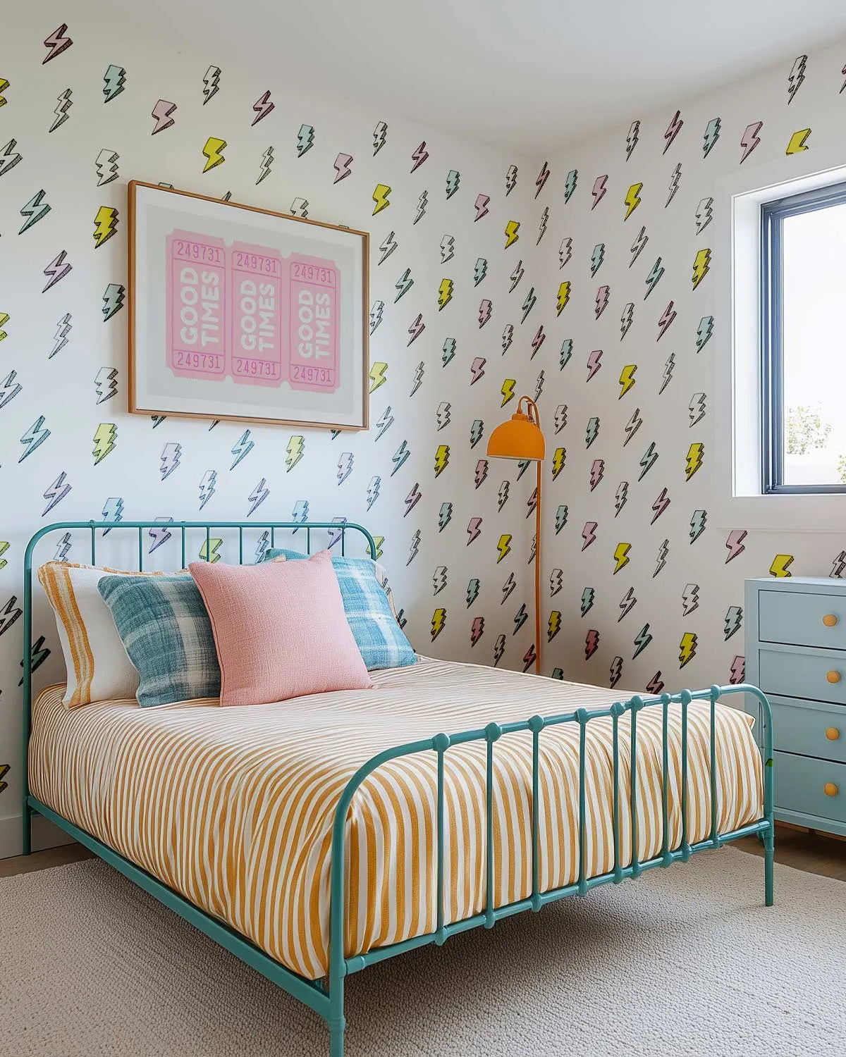 Fast as Lightning Decal Set from Olive et Oriel where you can shop wallpaper and artworks online