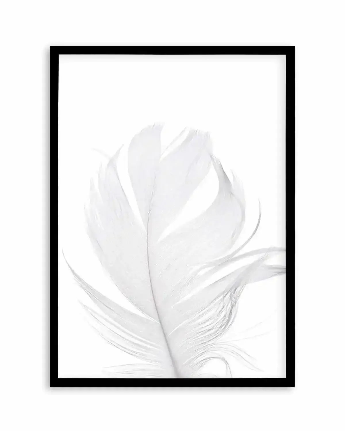Feather II | White Art Print from Olive et Oriel where you can shop wallpaper and artworks online