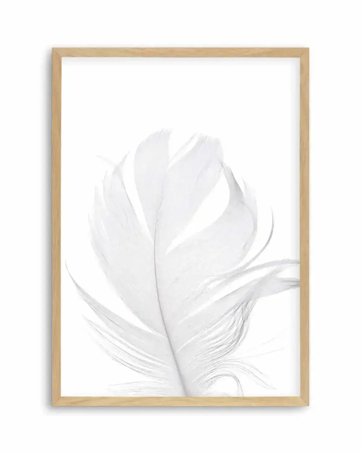 Feather II | White Art Print from Olive et Oriel where you can shop wallpaper and artworks online