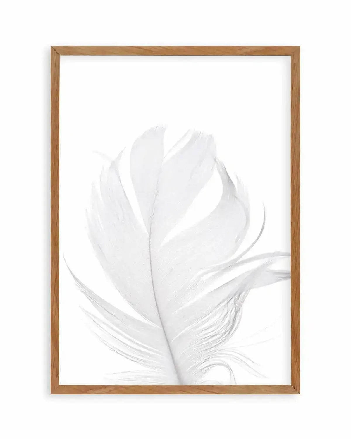 Feather II | White Art Print from Olive et Oriel where you can shop wallpaper and artworks online