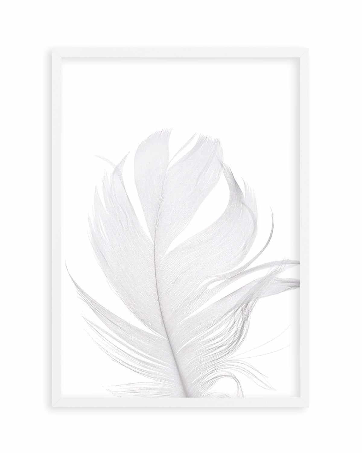 Feather II | White Art Print