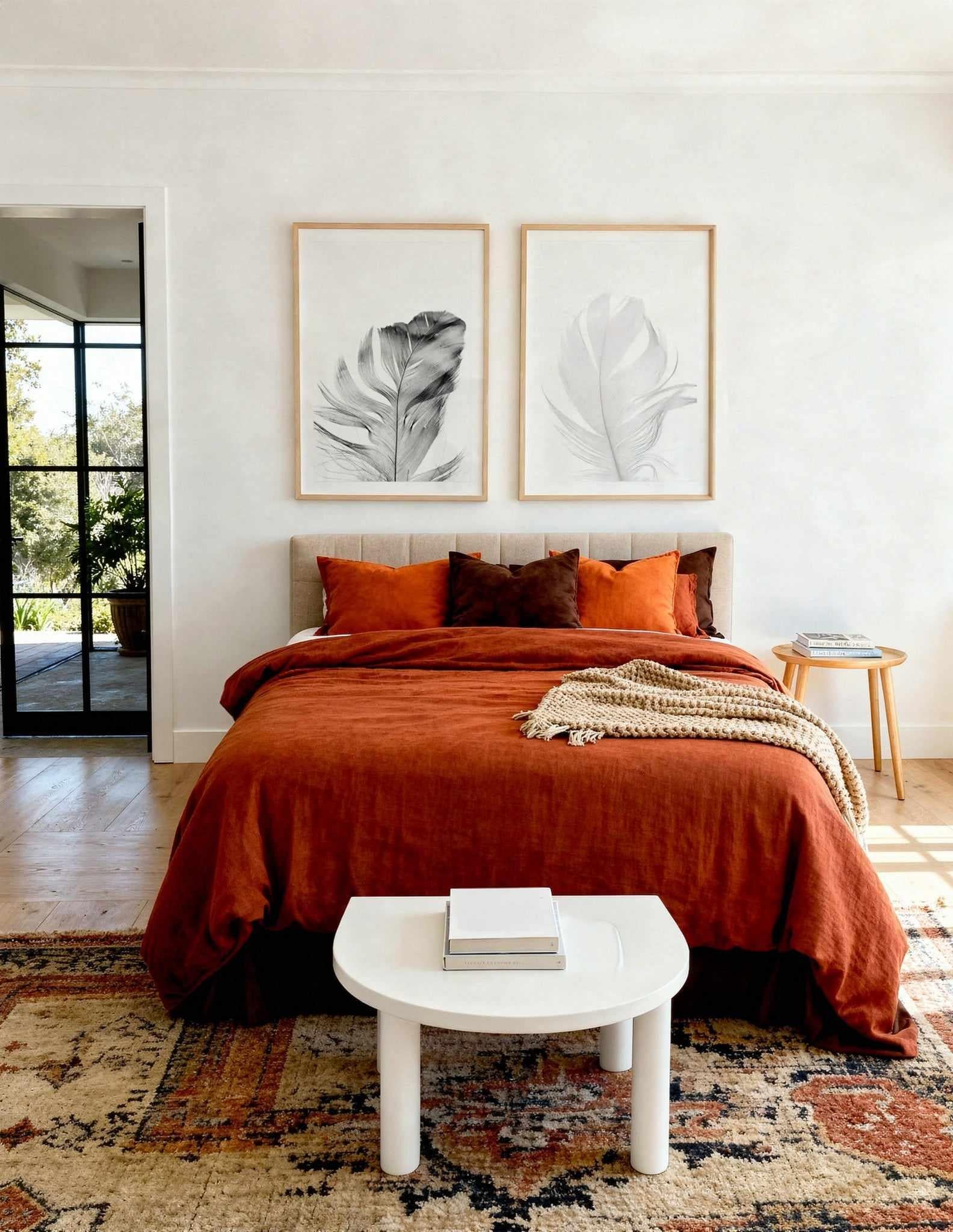 Feather I & II Art Print Set of 2 | Matching Wall Art from Olive et Oriel where you can shop wallpaper and artworks online