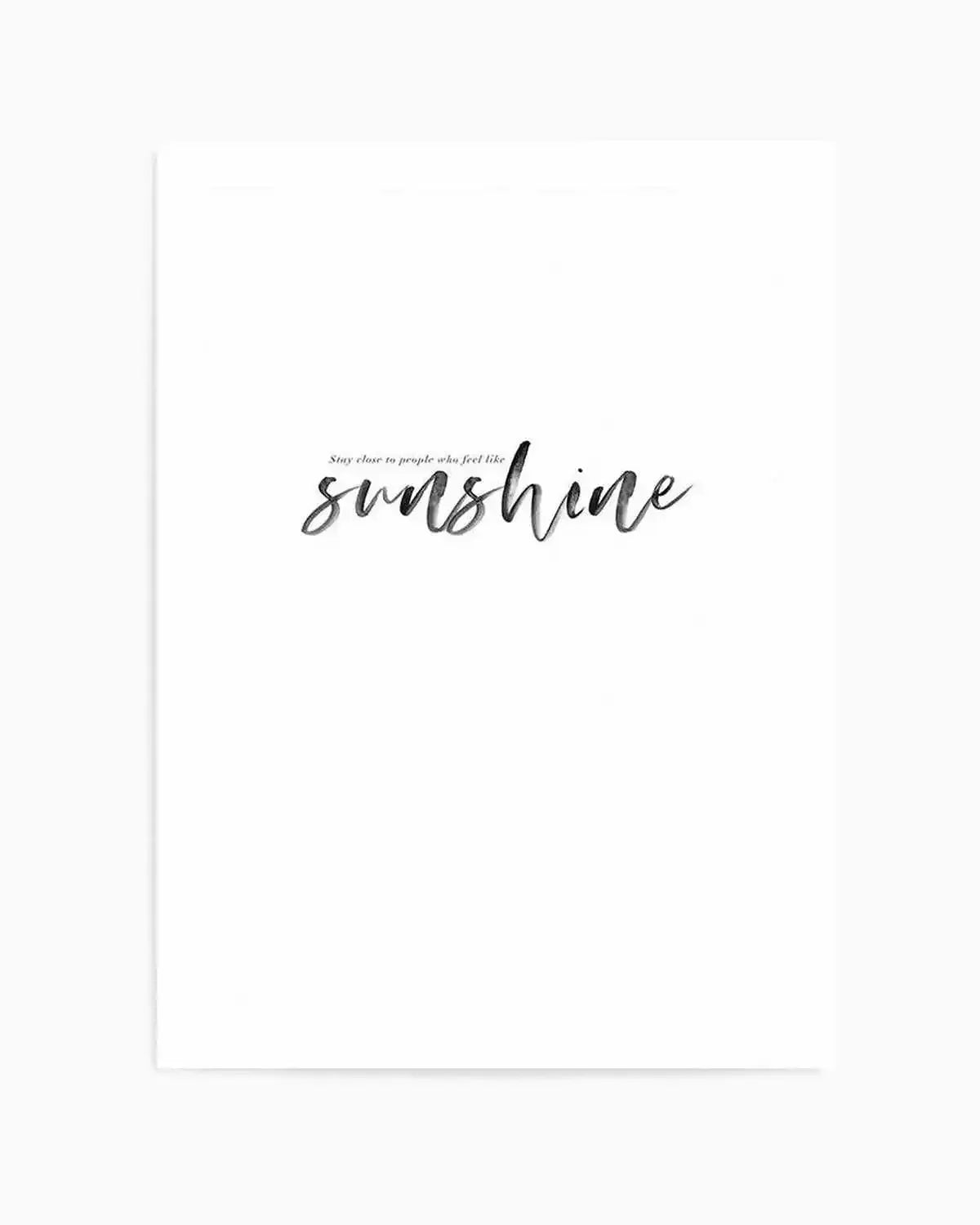 Feel Like Sunshine Art Print from Olive et Oriel where you can shop wallpaper and artworks online