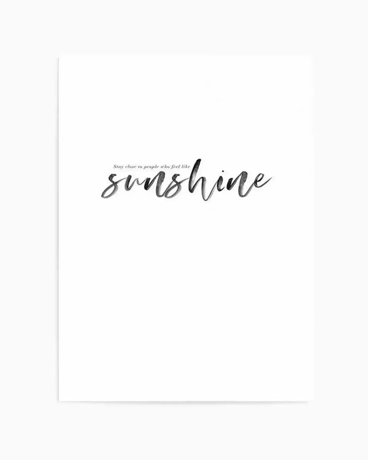 Feel Like Sunshine Art Print from Olive et Oriel where you can shop wallpaper and artworks online
