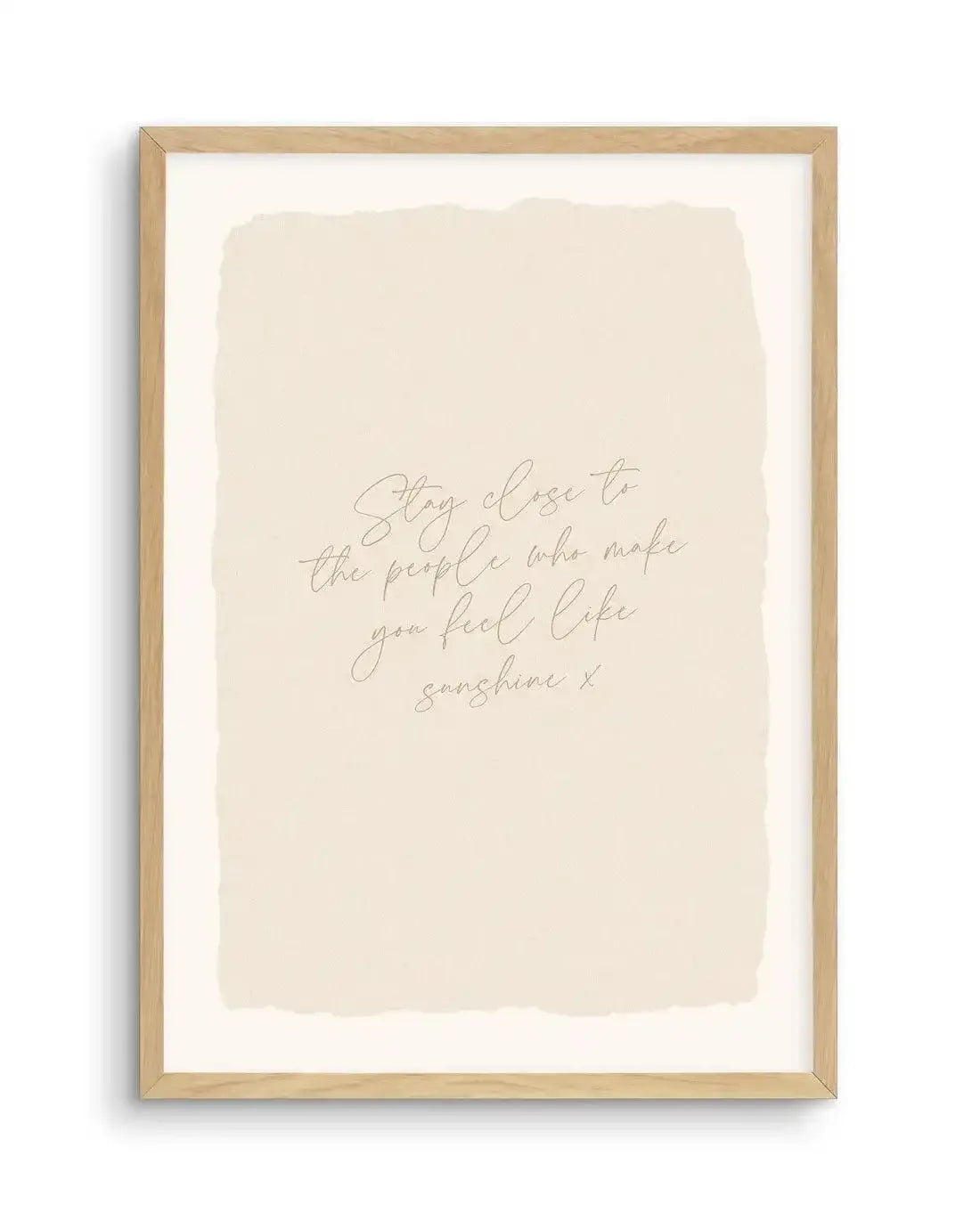 Feel Like Sunshine Art Print-PRINT-Olive et Oriel-Olive et Oriel-A5 | 5.8" x 8.3" | 14.8 x 21cm-Oak-With White Border-Buy-Australian-Art-Prints-Online-with-Olive-et-Oriel-Your-Artwork-Specialists-Austrailia-Decorate-With-Coastal-Photo-Wall-Art-Prints-From-Our-Beach-House-Artwork-Collection-Fine-Poster-and-Framed-Artwork