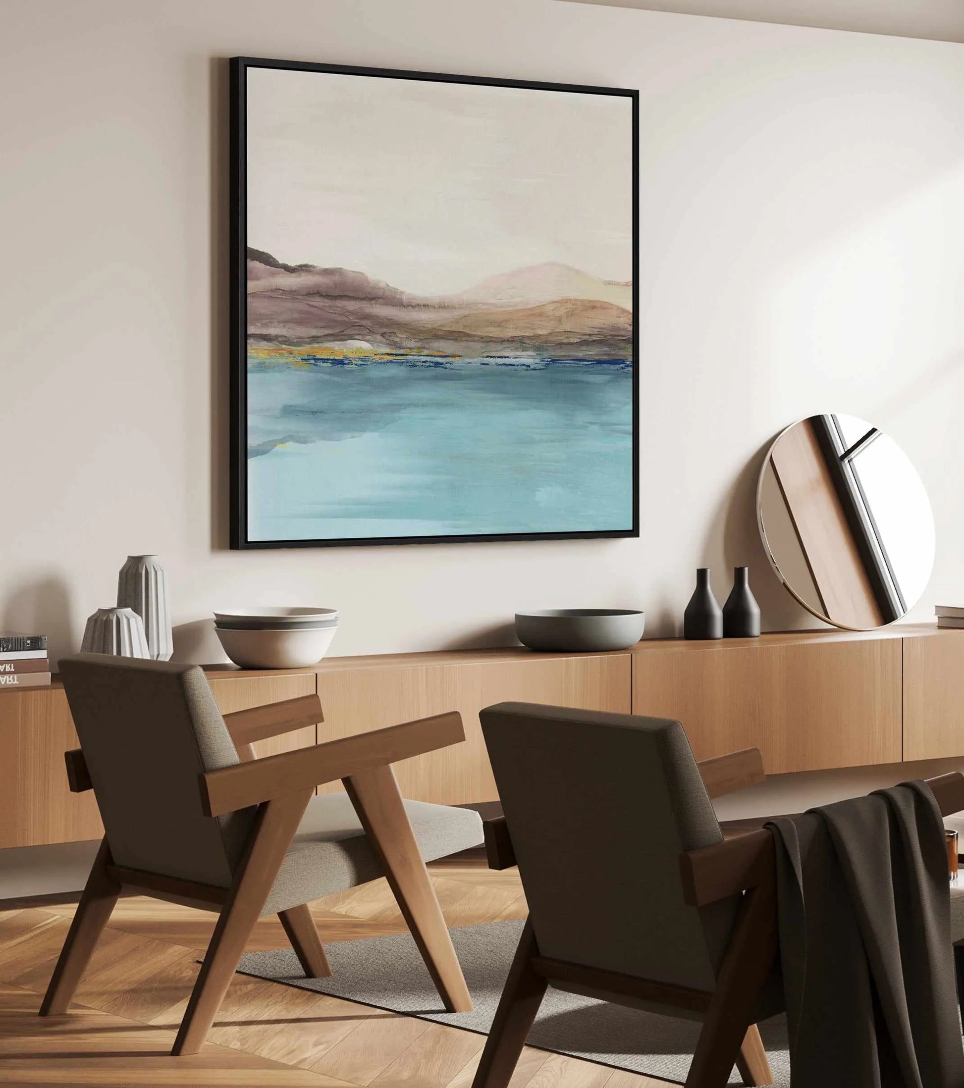 Feel Slow | Framed Canvas Art Print from Olive et Oriel where you can shop wallpaper and artworks online