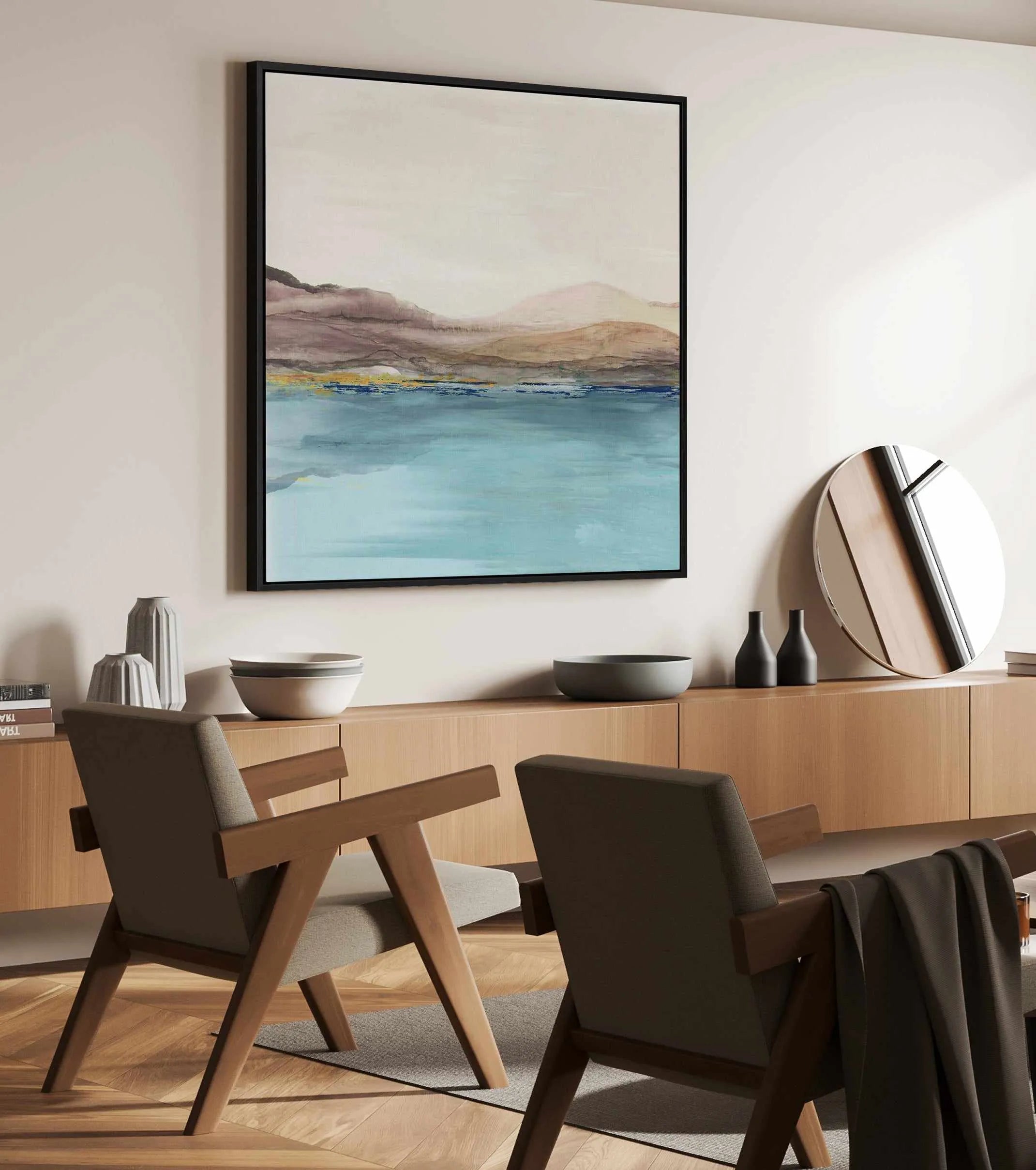 Feel Slow | Framed Canvas Art Print from Olive et Oriel where you can shop wallpaper and artworks online