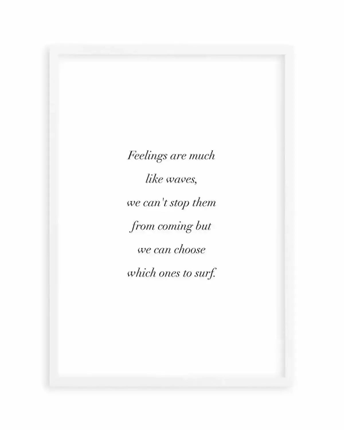 Feelings Are Like Waves Art Print from Olive et Oriel where you can shop wallpaper and artworks online