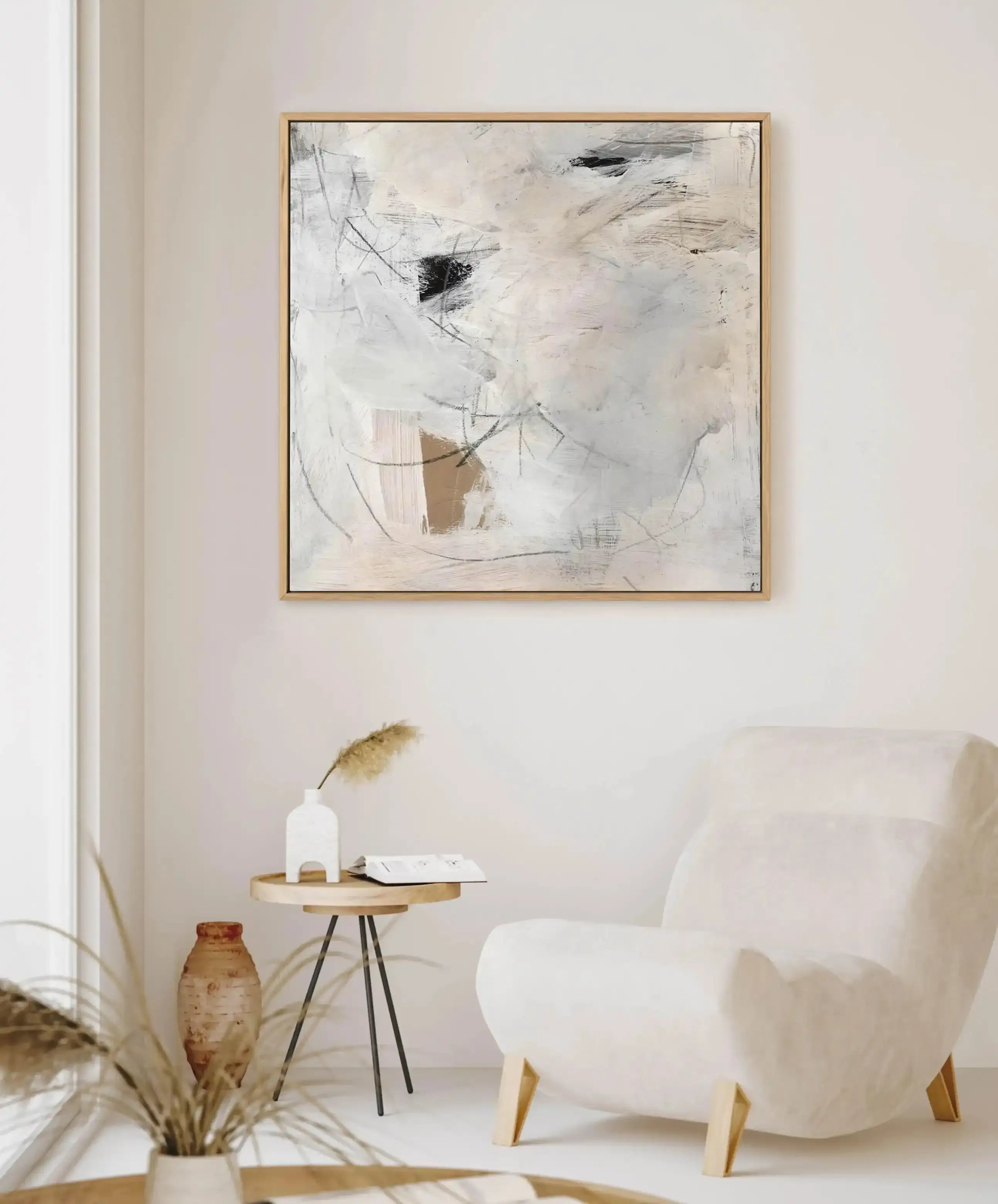 Feels Like Calm by Dan Hobday SQ | Framed Canvas-CANVAS-You can shop wall art online with Olive et Oriel for everything from abstract art to fun kids wall art. Our beautiful modern art prints and canvas art are available from large canvas prints to wall art paintings and our proudly Australian artwork collection offers only the highest quality framed large wall art and canvas art Australia - You can buy fashion photography prints or Hampton print posters and paintings on canvas from Olive et Ori