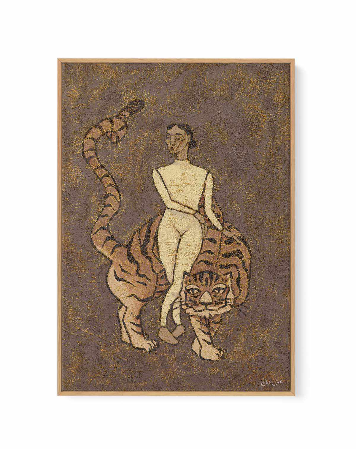 Feline by Julie Celina | Framed Canvas Art Print