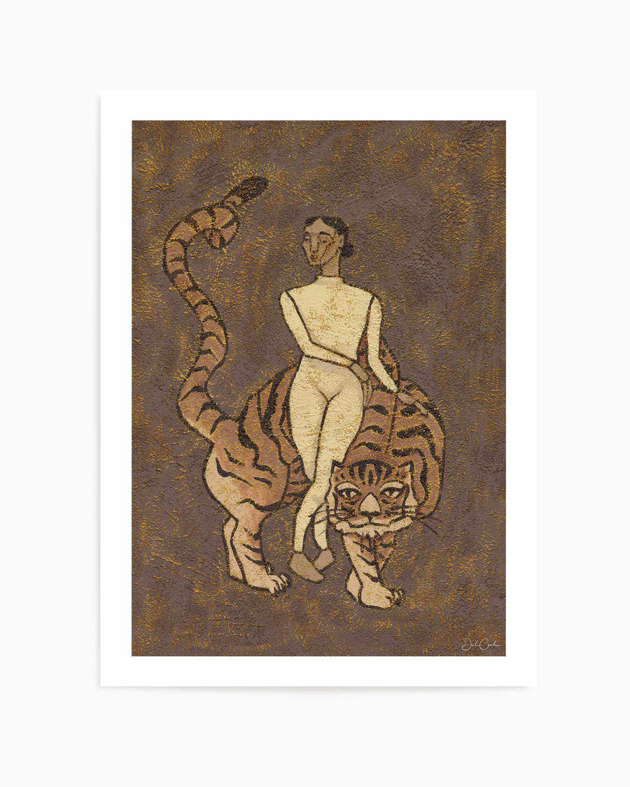 Feline by Julie Celina | Art Print from Olive et Oriel where you can shop wallpaper and artworks online