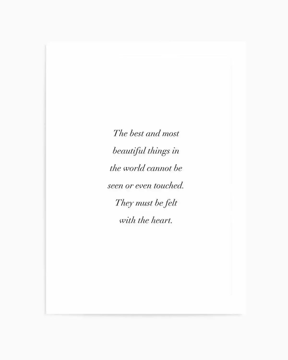 Felt with Heart Art Print from Olive et Oriel where you can shop wallpaper and artworks online