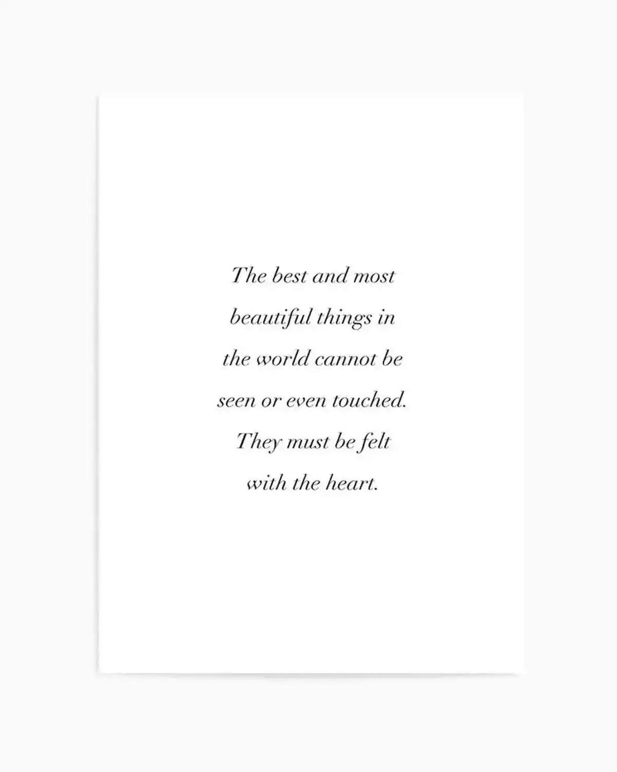 Felt with Heart Art Print from Olive et Oriel where you can shop wallpaper and artworks online