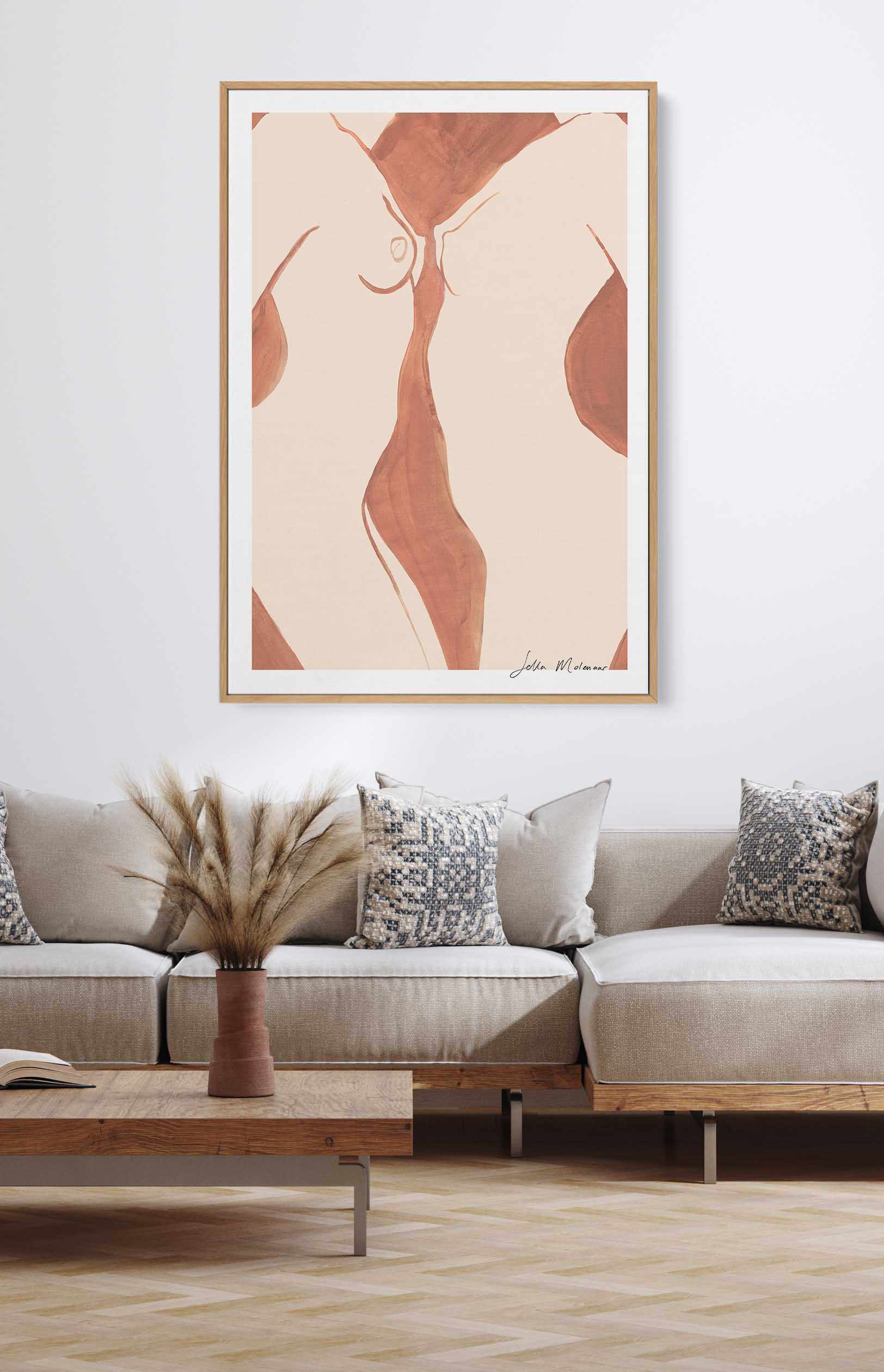 Female Form I By Sella Molenaar | Framed Canvas Art Print