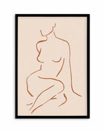 Female Form I | Terracotta Art Print