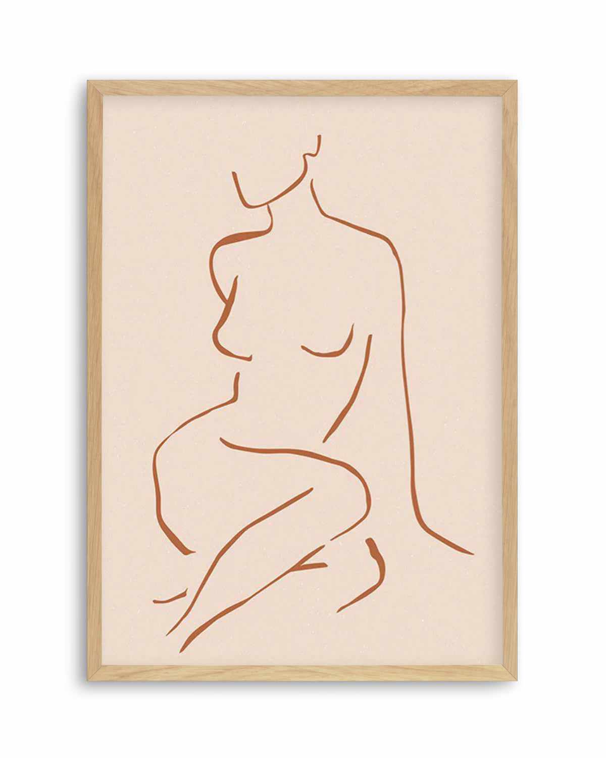 Female Form I | Terracotta Art Print