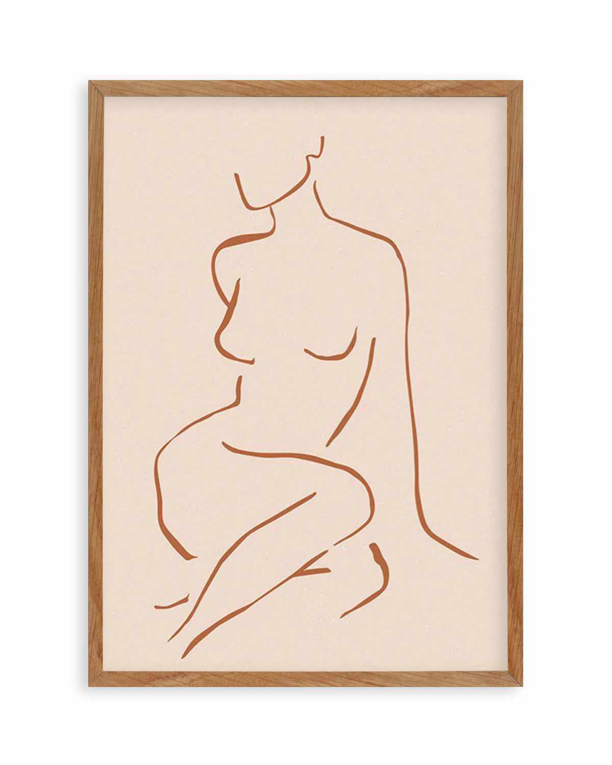 Female Form I | Terracotta Art Print